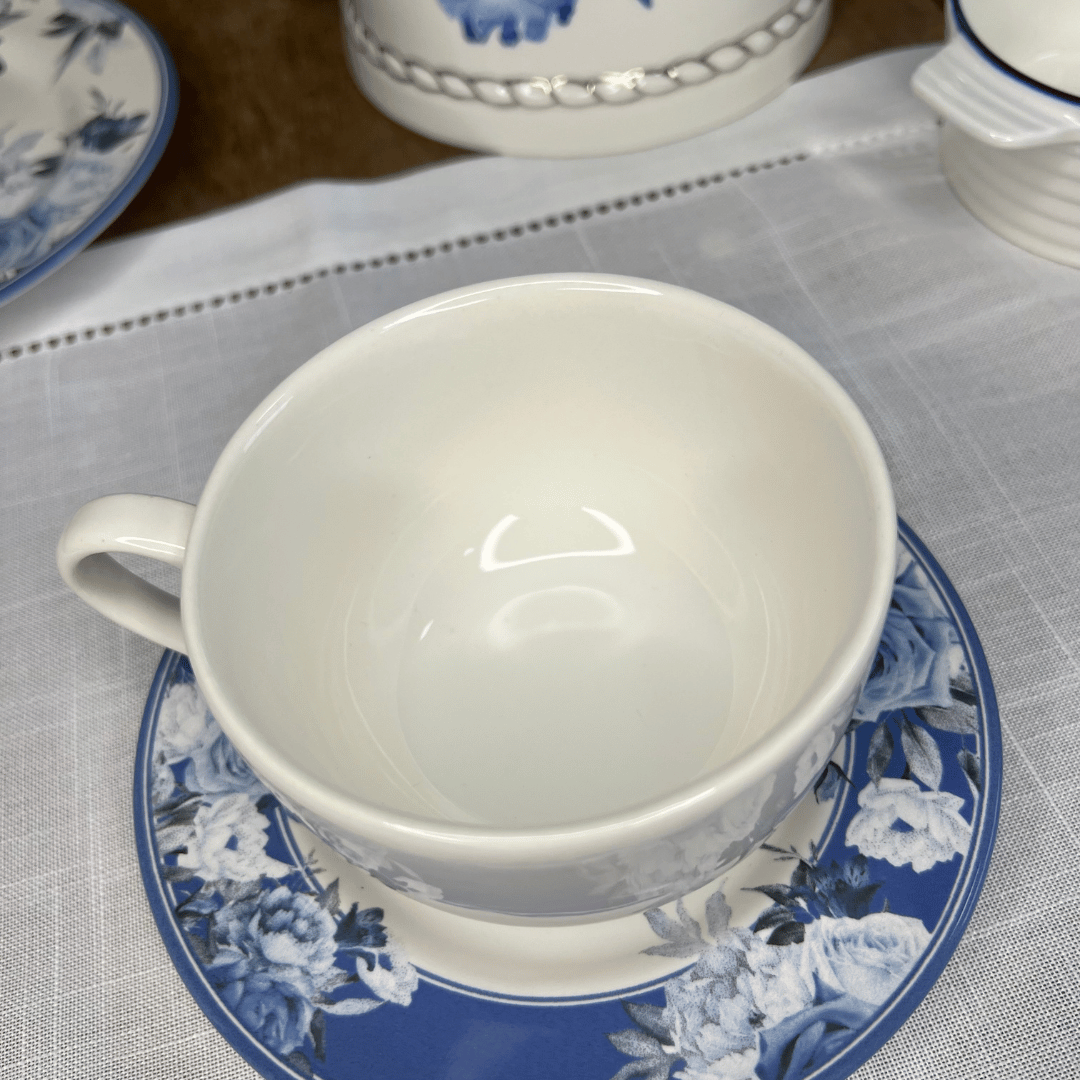 Xicaras para Cha Com Pires Antique Classific