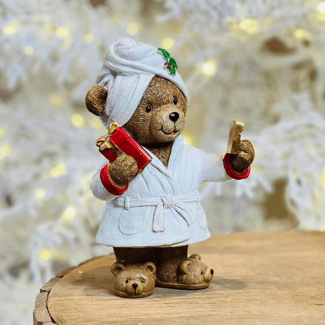 Urso com Roupão Menina – 20cm