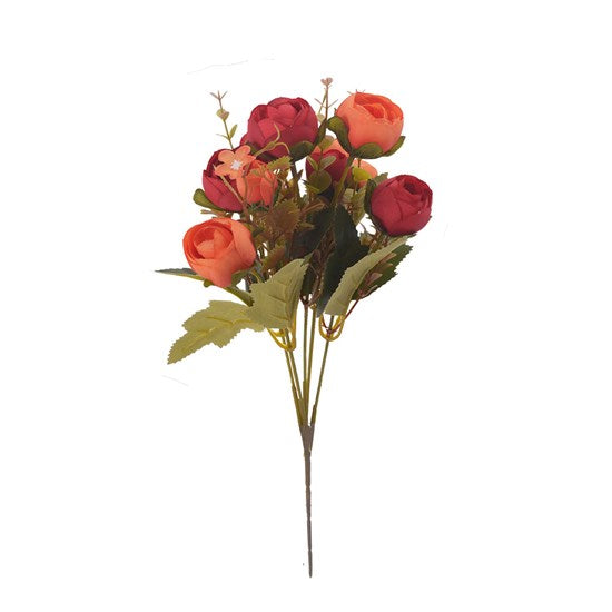 Buque Ranunculo Vermelho e Laranja