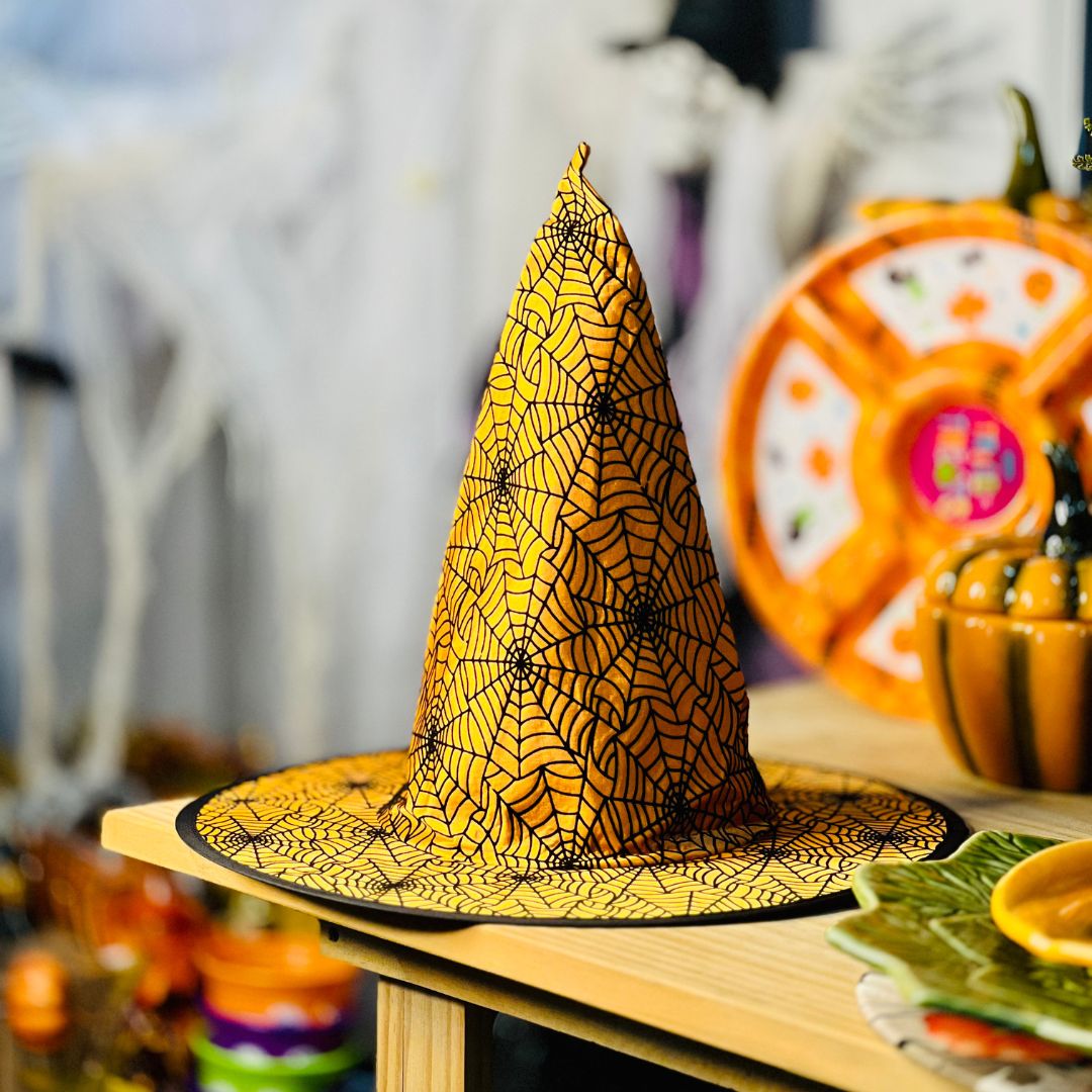 Chapéu da Bruxa Laranja - Halloween