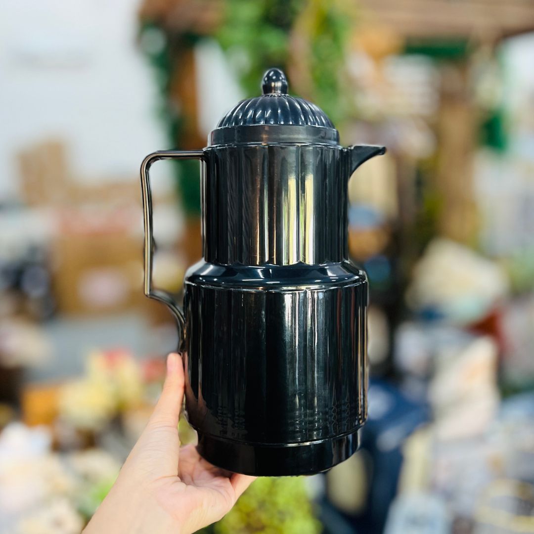 Garrafa Termica de Plastico Dubai Preta - 1L