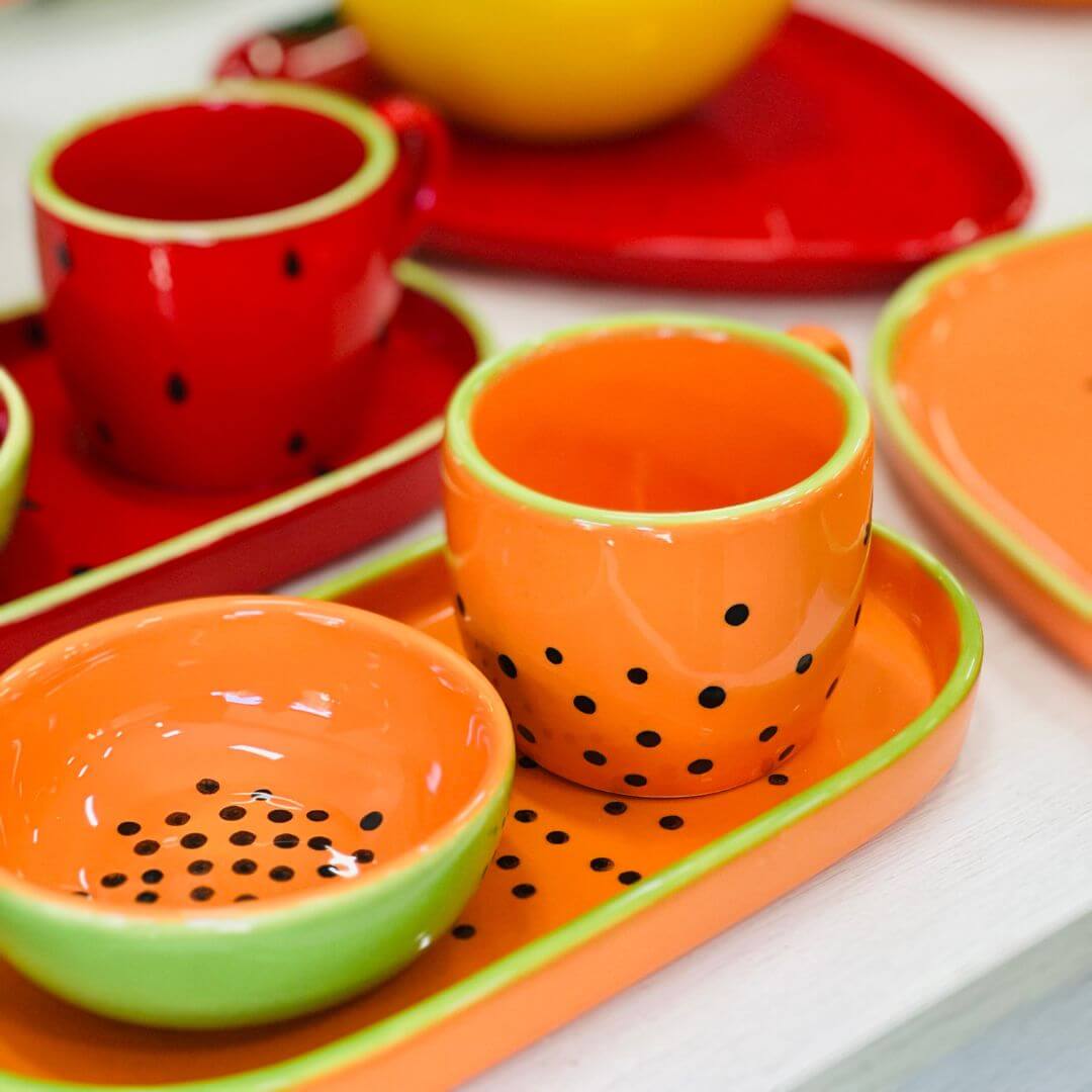 Xícara Mamão Tutti-frutti - 7x8x10 - 180ml