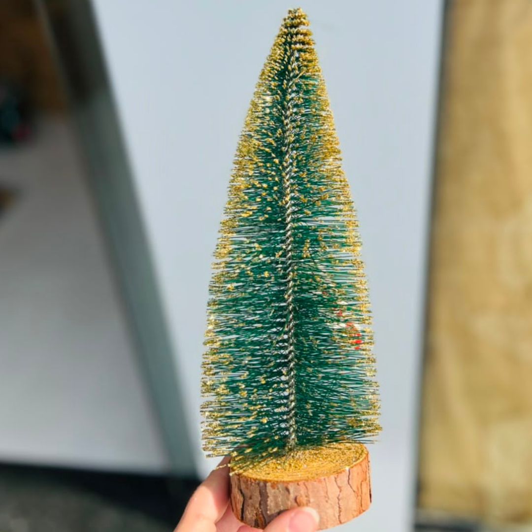 Pinheiro Natalino Nevado Gold - 30 cm