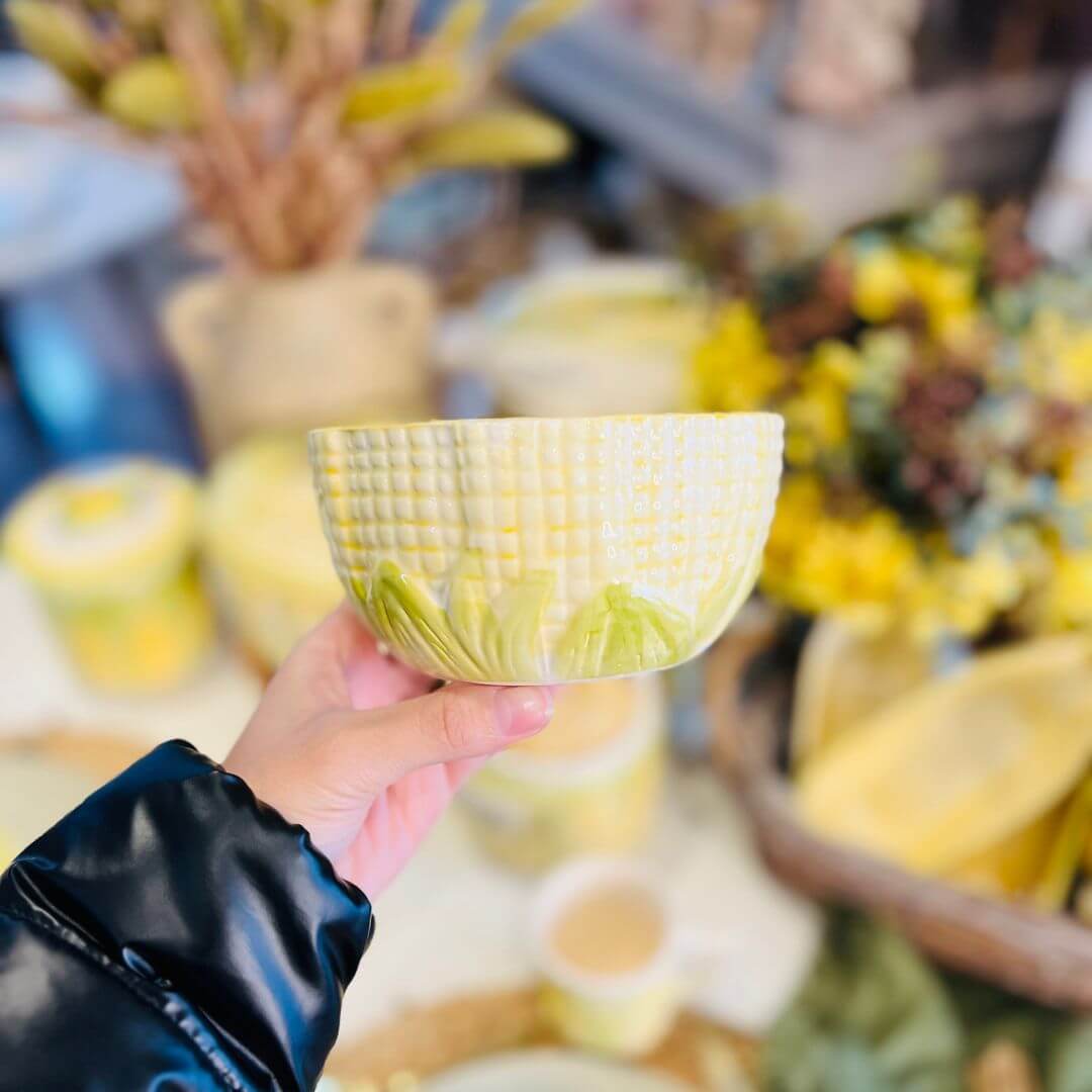 Bowl Milho Decorado Pintado a Mão