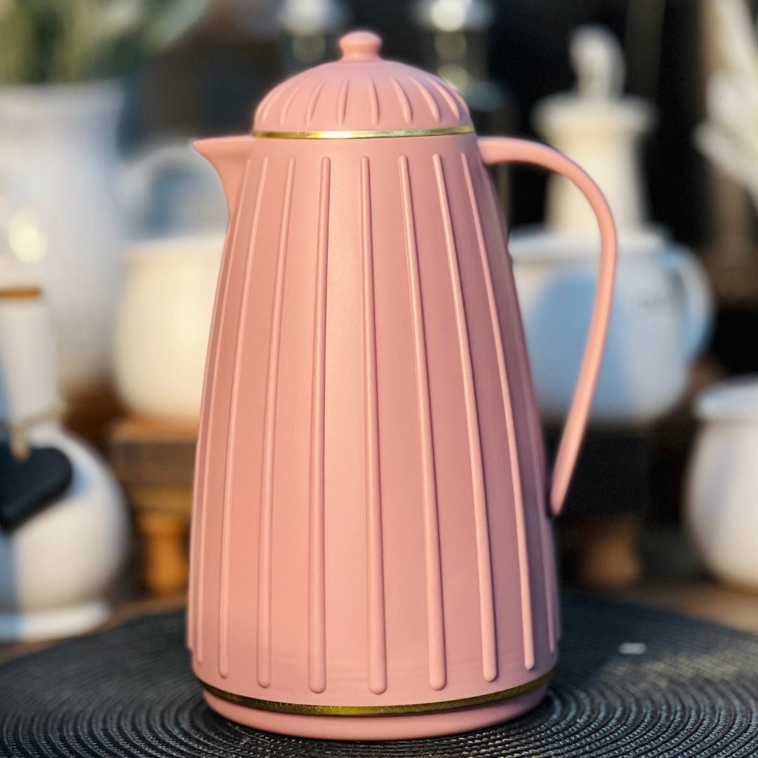 Garrafa Térmica de Plástico Carrossel Nude/Rose - 1L