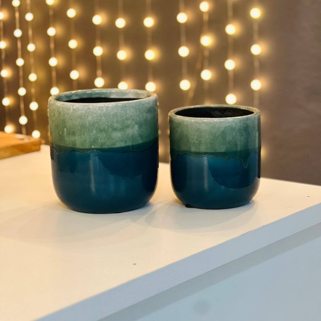 Cachepot de Cerâmica Colorido – 14,5cm