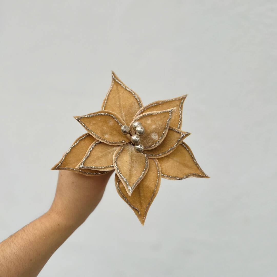 Haste Bico de Papagaio Natal Aveludado – 18cm