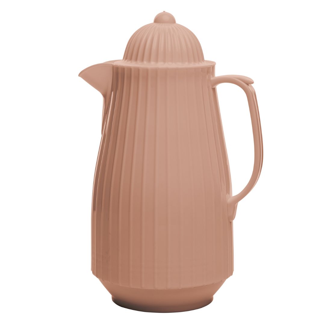 Garrafa Térmica de Plástico Mini Bambu Bege - 400ml