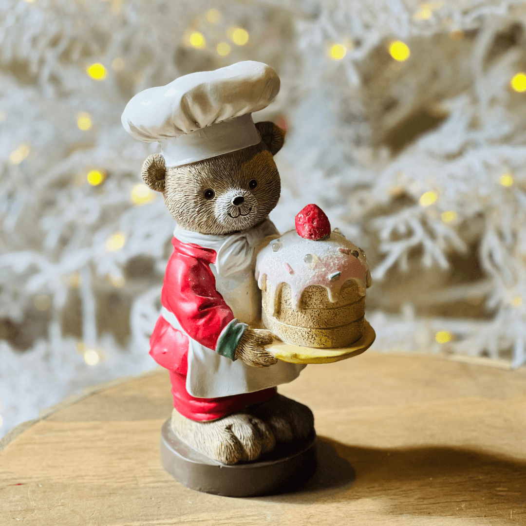 Enfeite de Natal Urso Confeiteiro C/ Led – 26cm