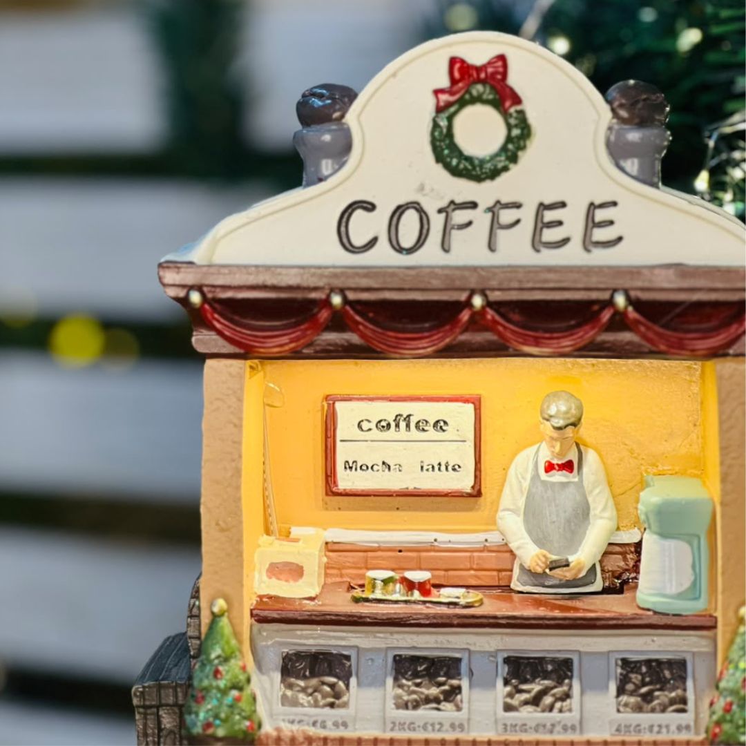 Cenário Natalino Coffee com LED – 15,7 x 8 x 18,2cm