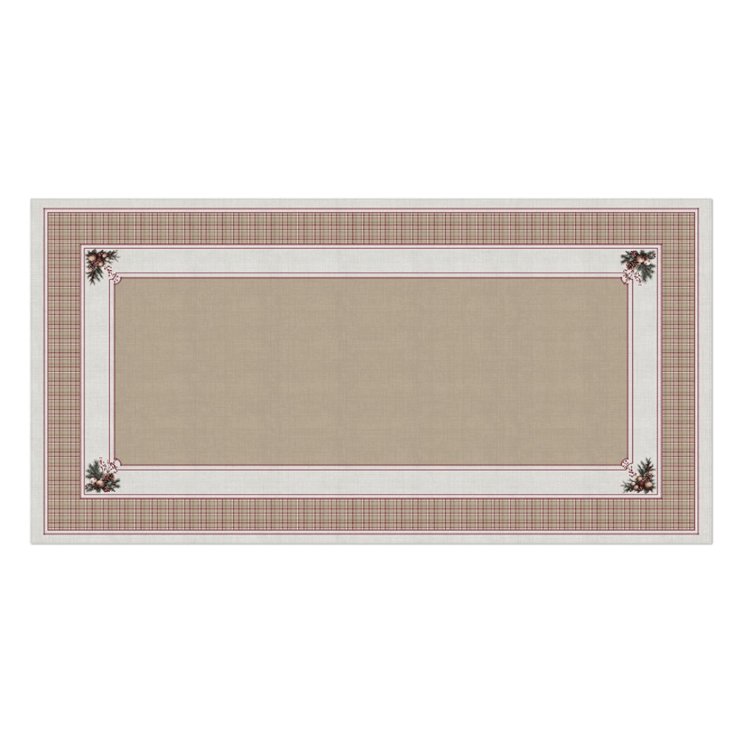 Toalha de Mesa Natalina Pinhas e Encanto 1,40x 2,20m