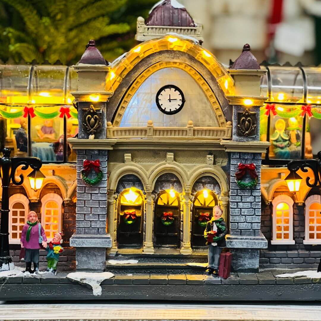 Vila Estacao de Trem - 30cm - Iluminado