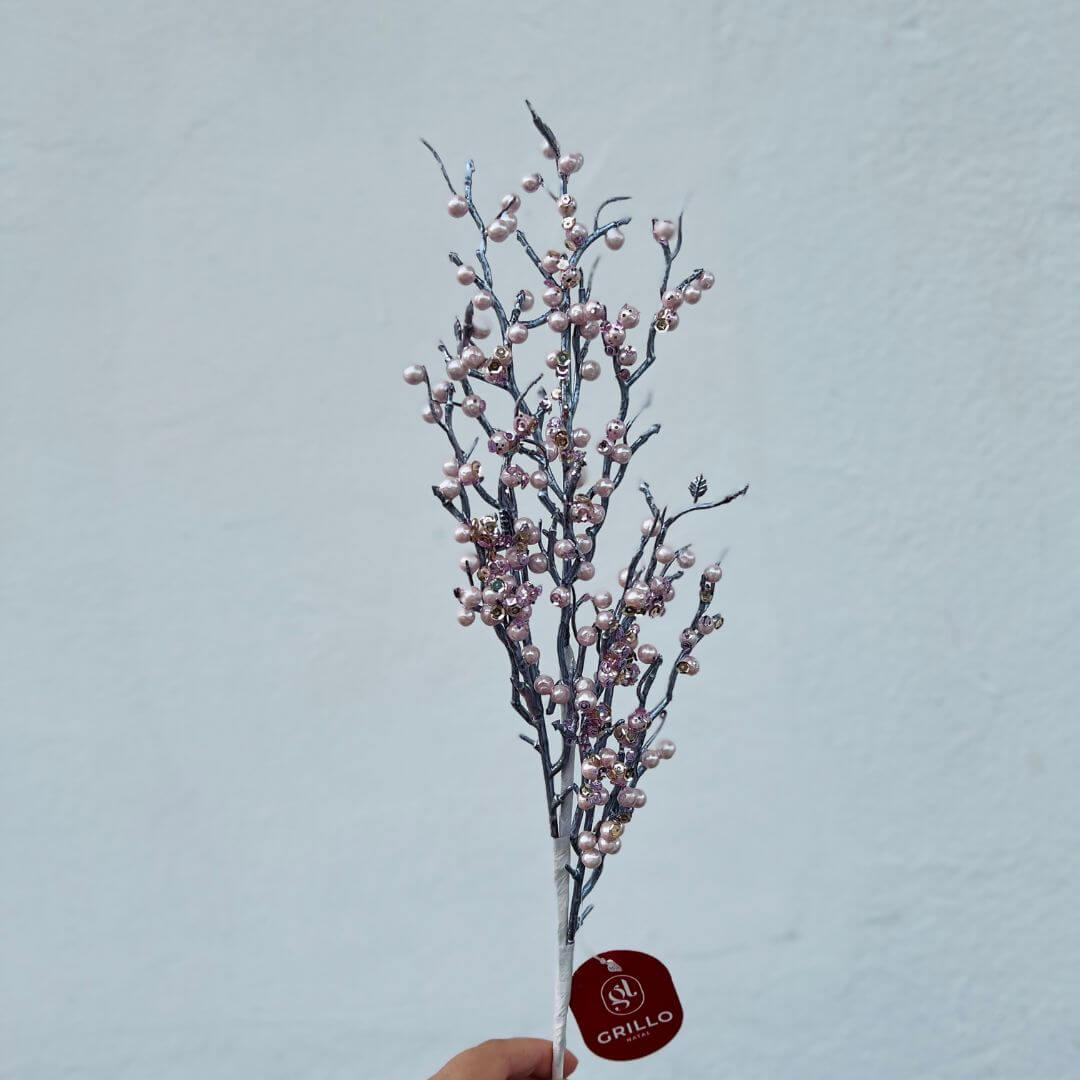 Haste Berry Perolado Rosa – 60cm