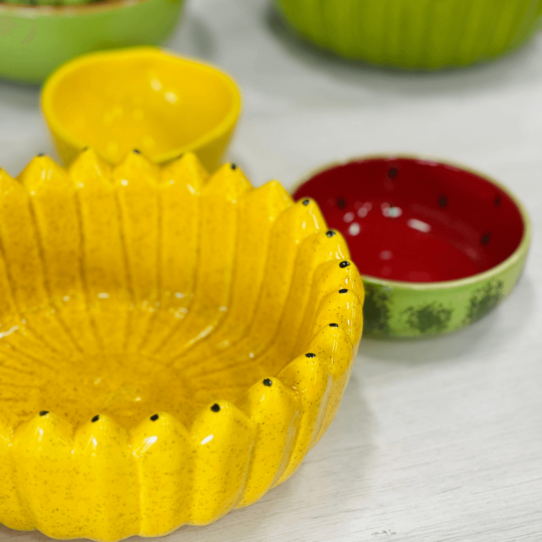 Bowl Banana de Cerâmica G 10x23cm