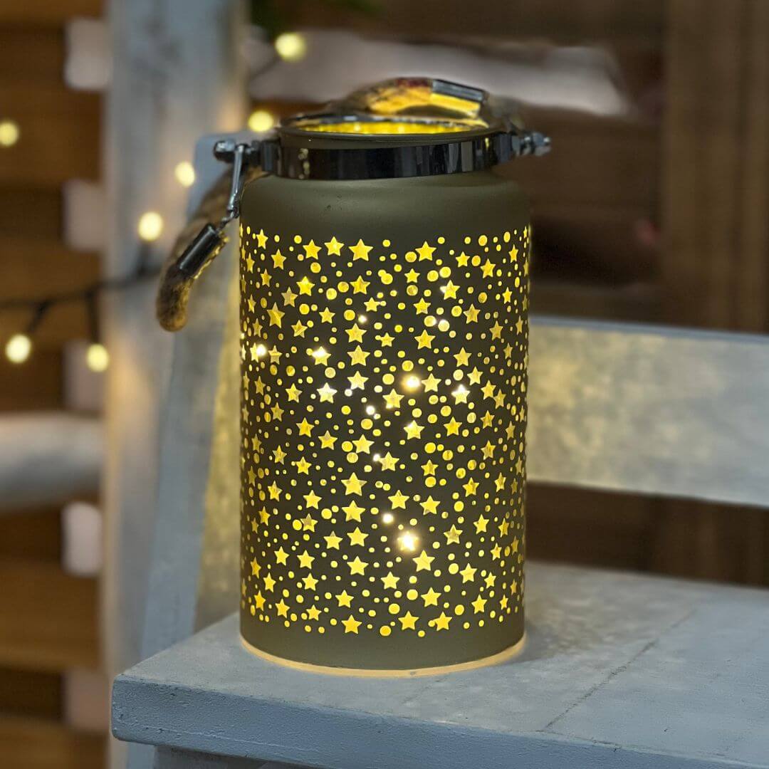 VASO NATAL DECORATIVO C/LED – 16,5cm