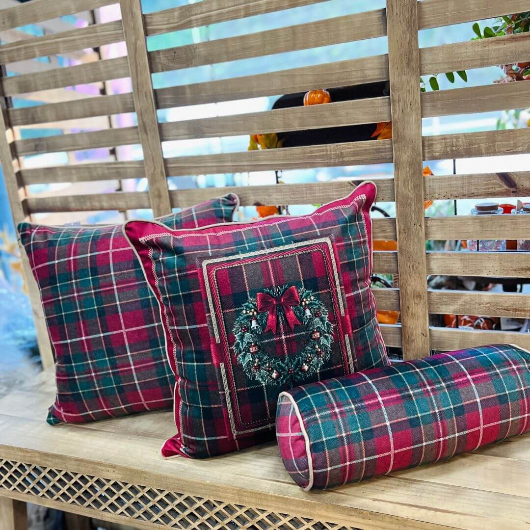 Almofada Natalina 601 com Cordone – 50 x 50cm