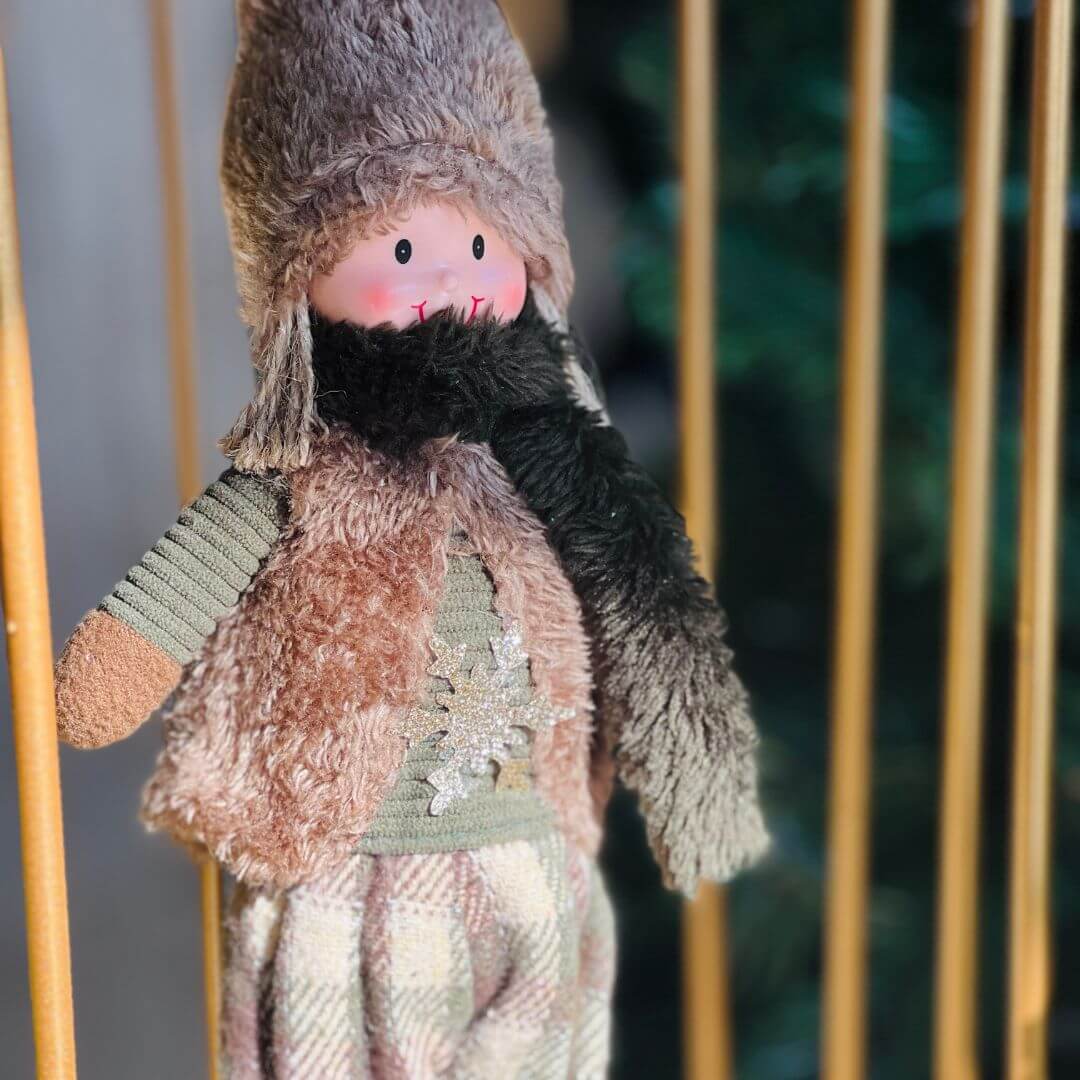 Boneco Natal Menino em Pé – 43cm