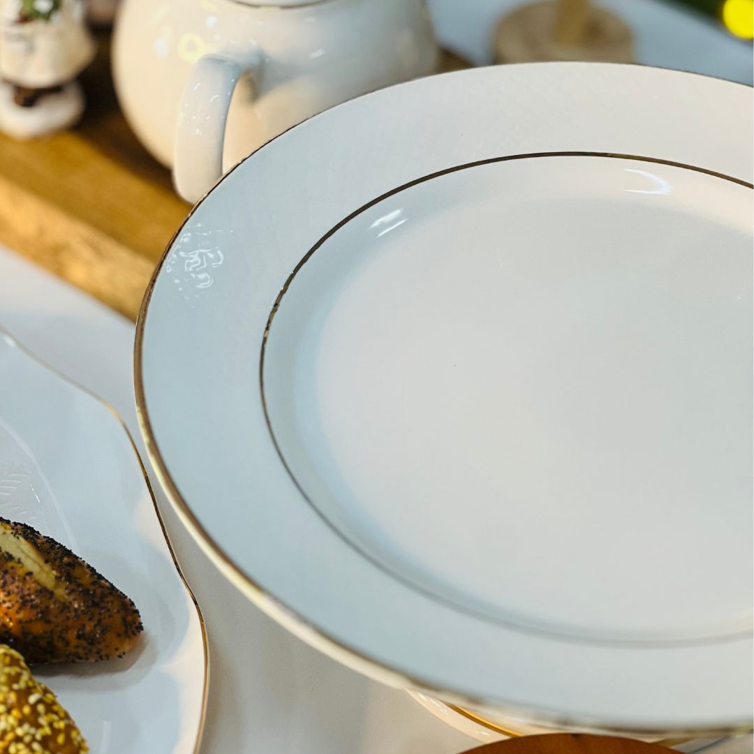 Boleira Com Filete de Ouro - 33cm