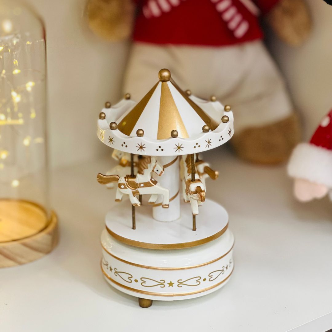 Carrossel Musical Dourado - 17cm