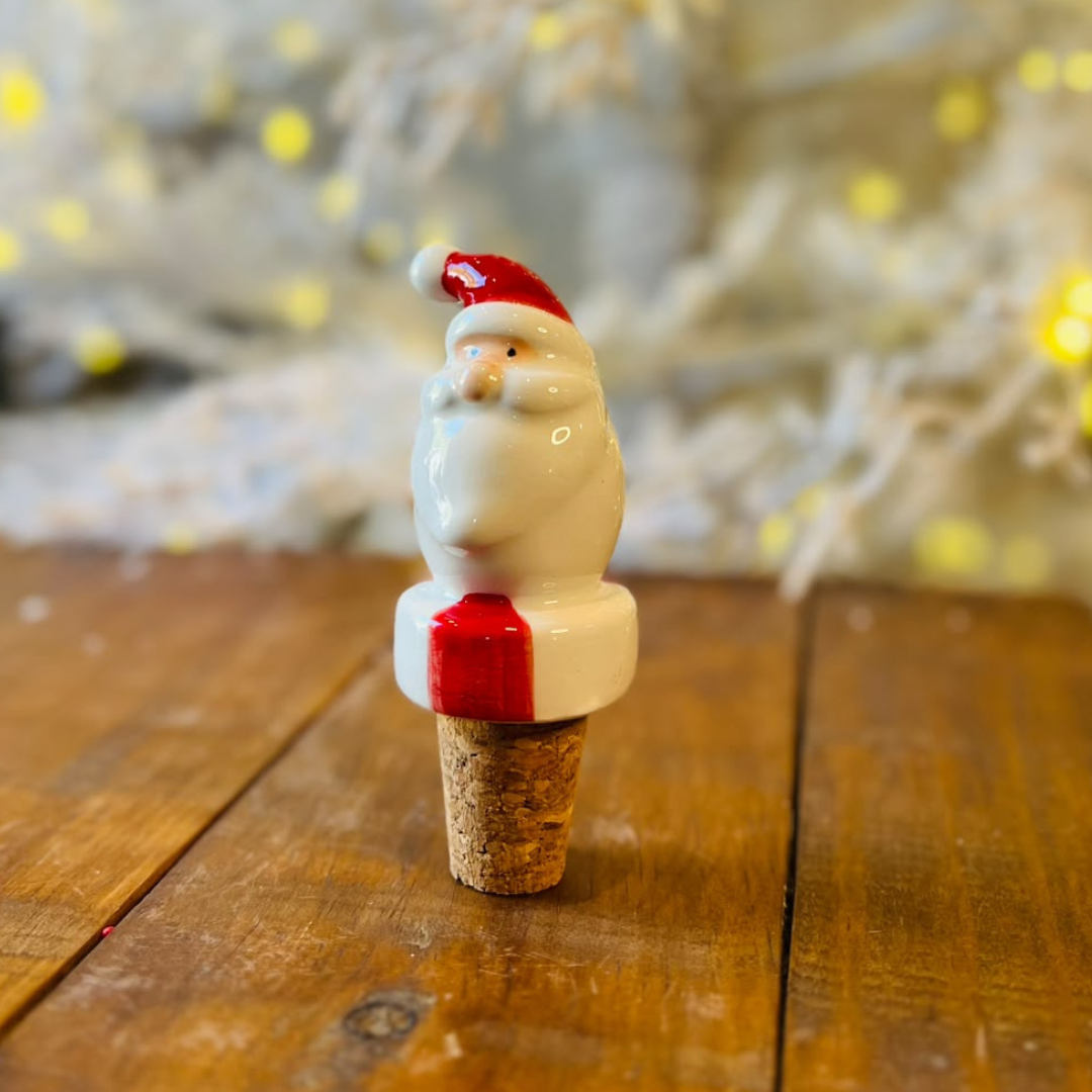Rolha p Garrafa Noel Clr - 9,5cm C/1 Un