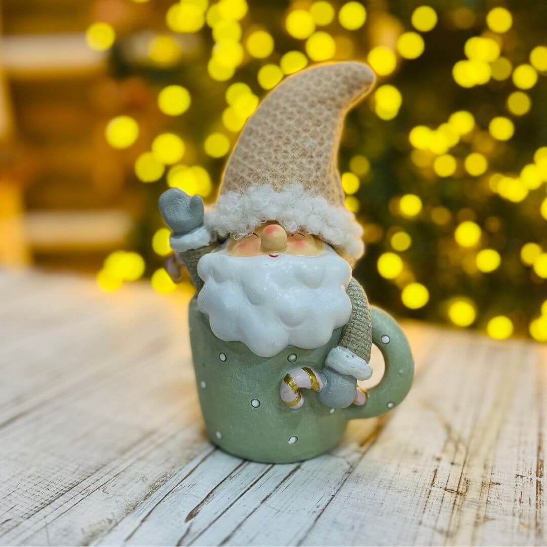 Caneca Decorativa com Papai Noel – 14cm