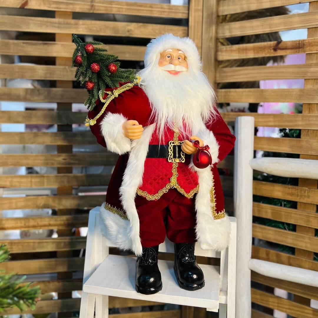 Papai Noel Clássico em Pé – 60cm