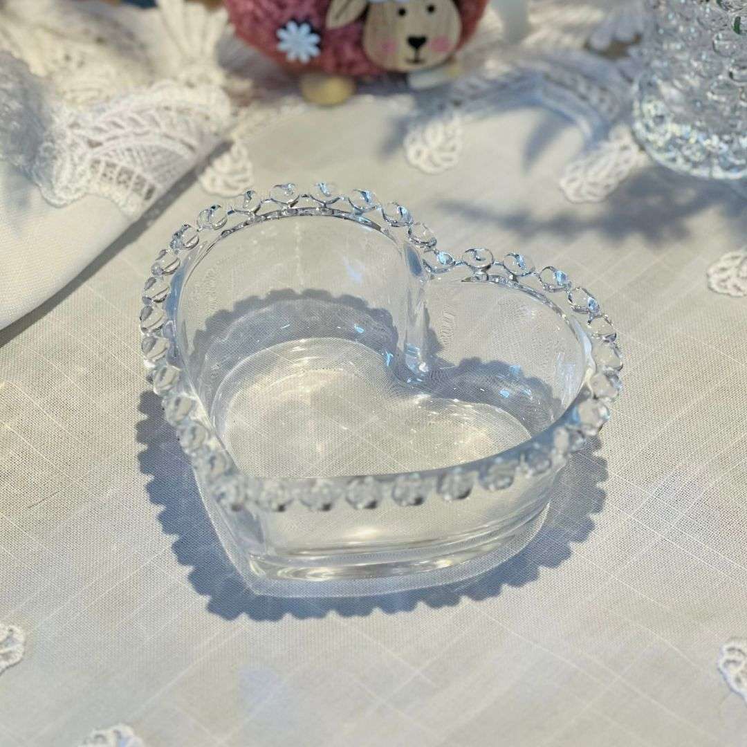 Bowl Cristal de Chumbo Coração - 13,5x12,5x5cm