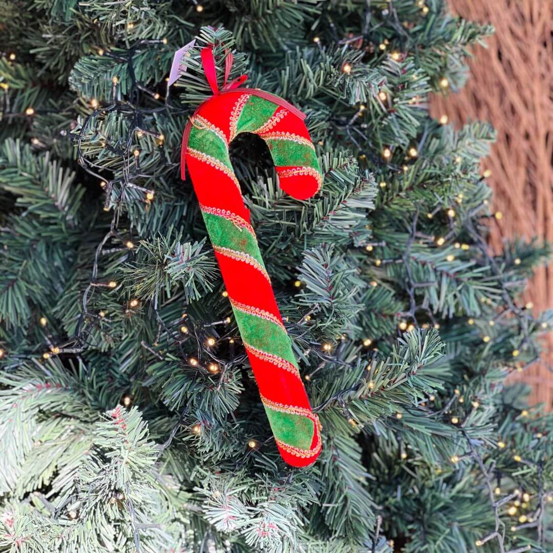 Enfeite Natal Bengala para Pendurar – 34 x 12cm