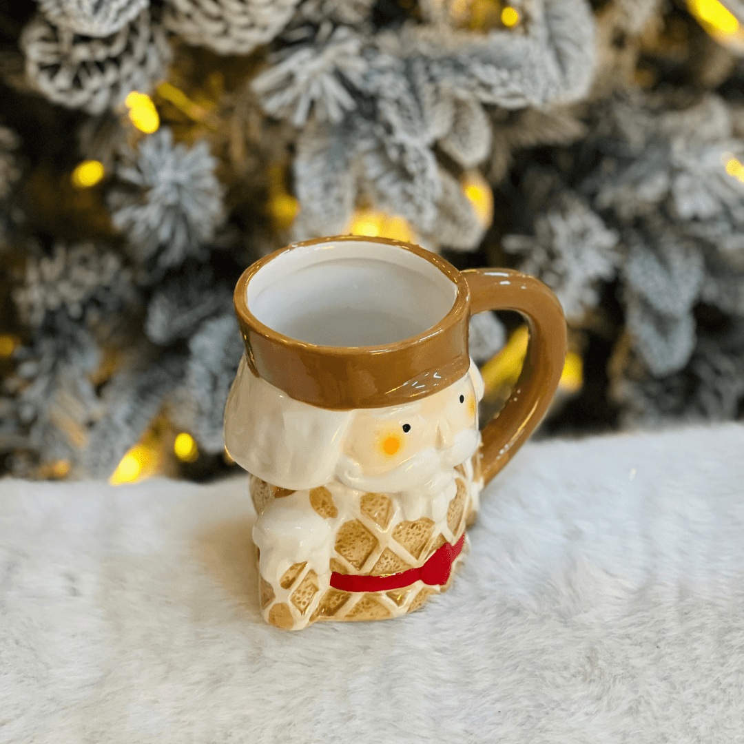 Caneca Natalina Quebra Nozes Gingerbread 15cm