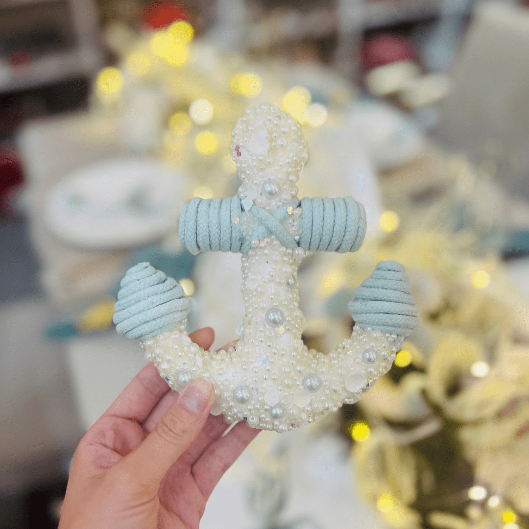 Âncora Decorativo Natal Náutico 16x15x3,5cm