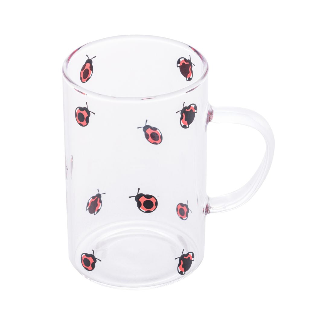 Caneca de Vidro Borossilicato Ladybug - 280ml
