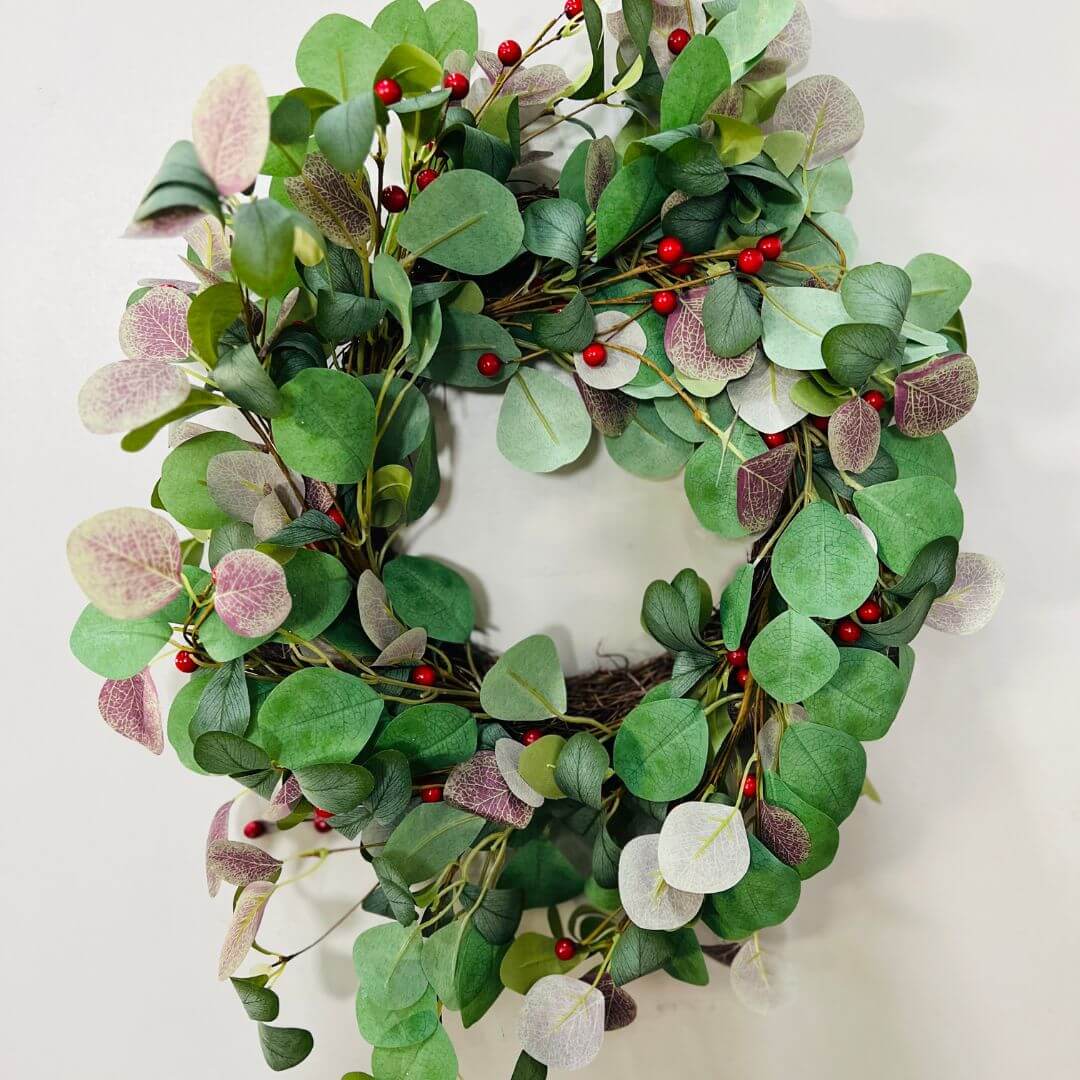 Guirlanda Folhagem e Berries - 60cm
