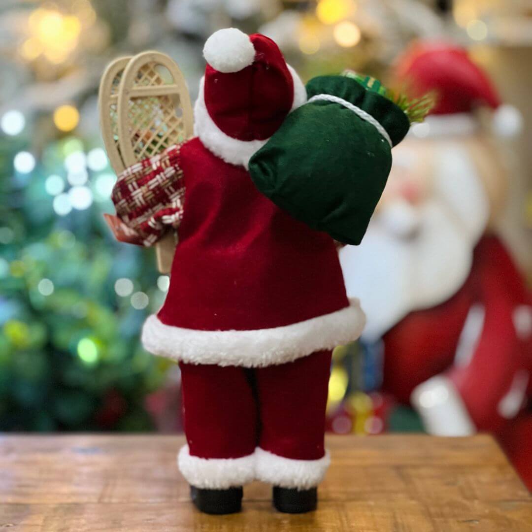 Papai Noel Com Raquetes - 30cm