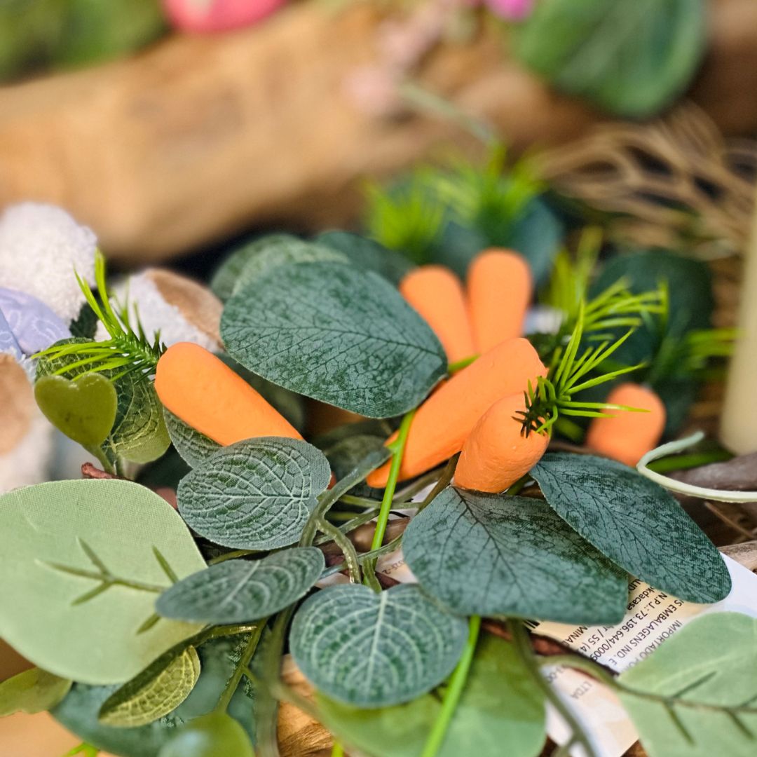 Jogo Com 6 Cenouras Decorativas - 7cm