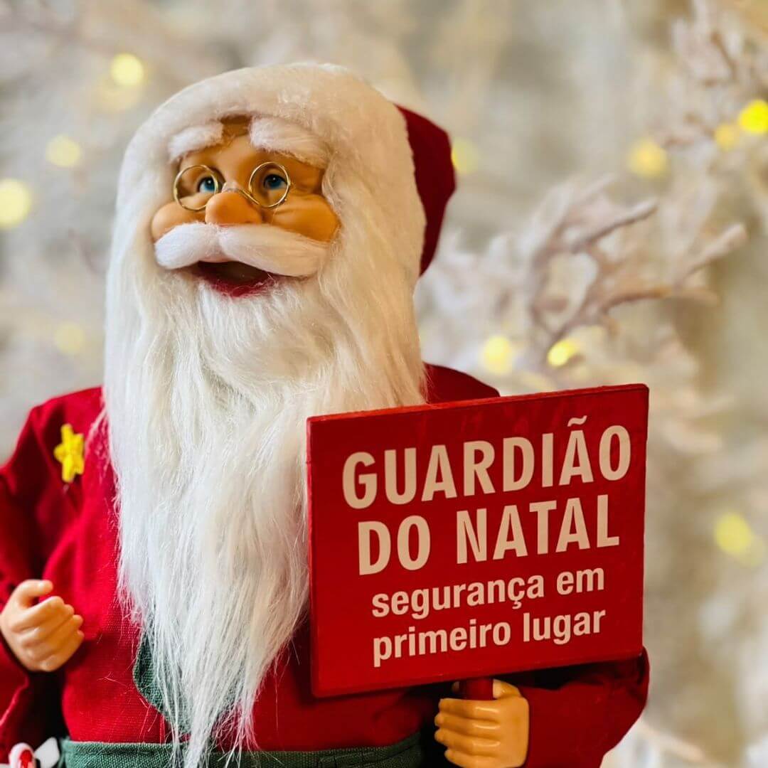 Papai Noel Natal Policial - 45cm