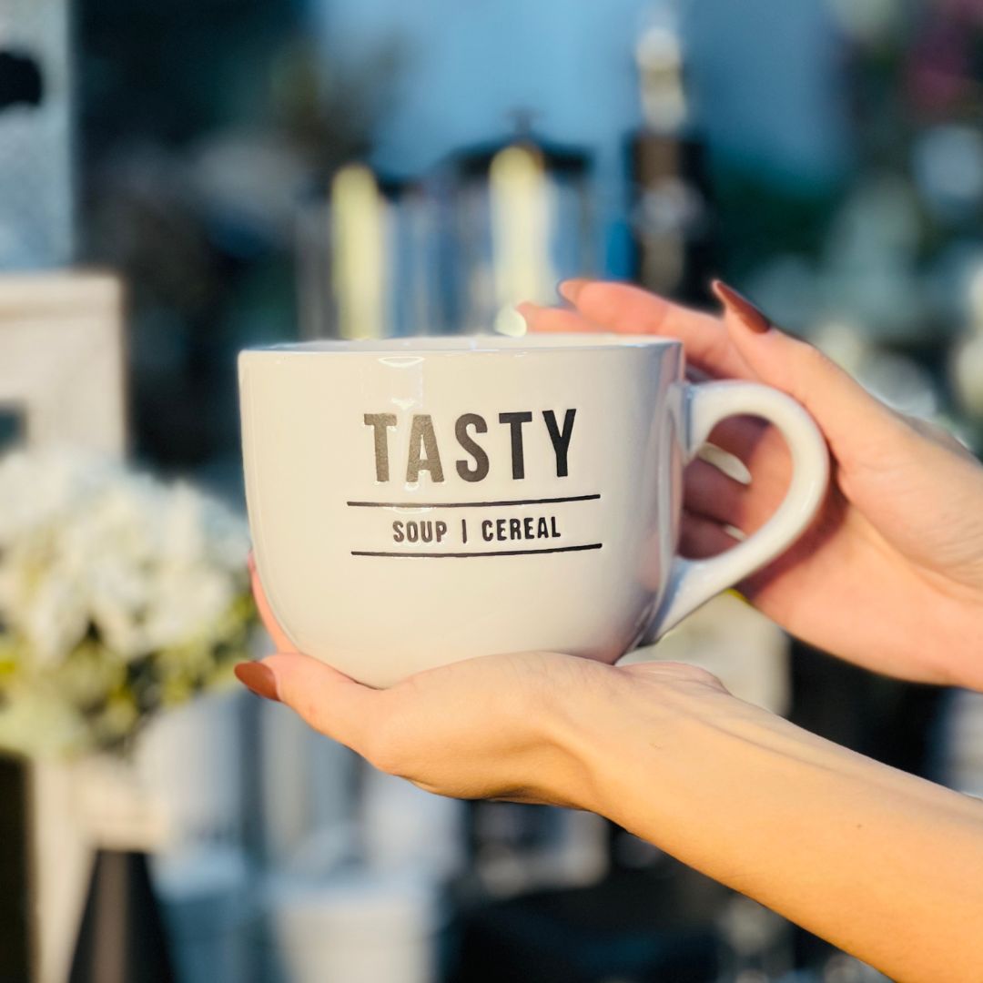 Caneca Tasty Soup e Cereal Branca Manhattan - 750ml