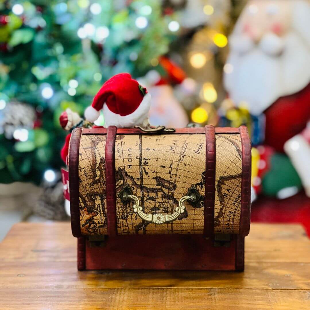 Papai Noel no Bau - 20cm