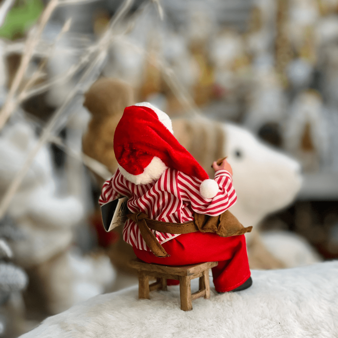 Papai Noel Colecionável Artesão 19cm