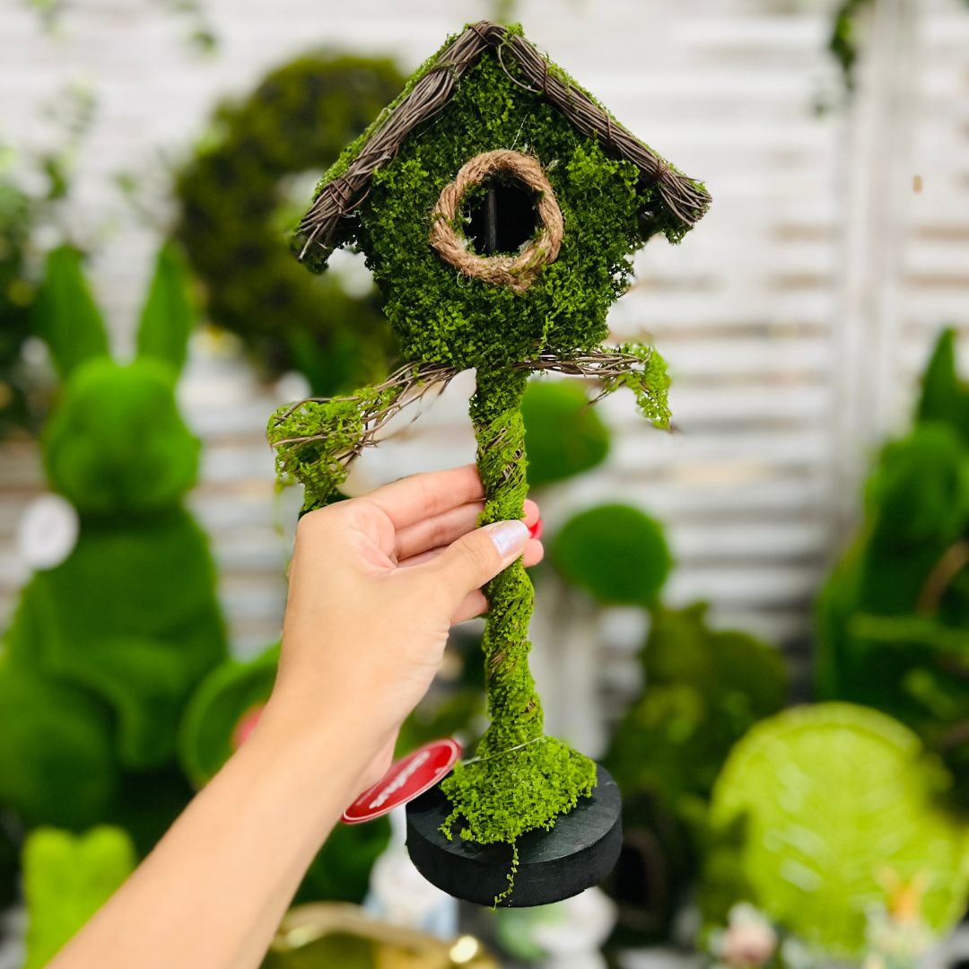 Casa de Passarinho Musgo Verde - 32cm