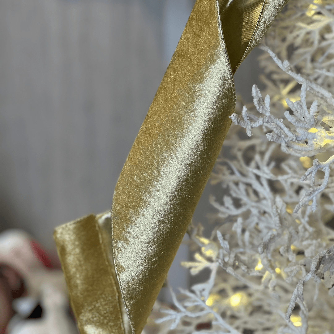 Fita Aramada de Veludo Ouro – 15cm