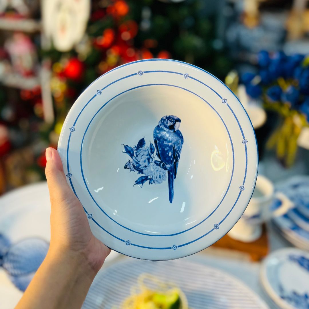 Prato Fundo Arara Azul - 22cm