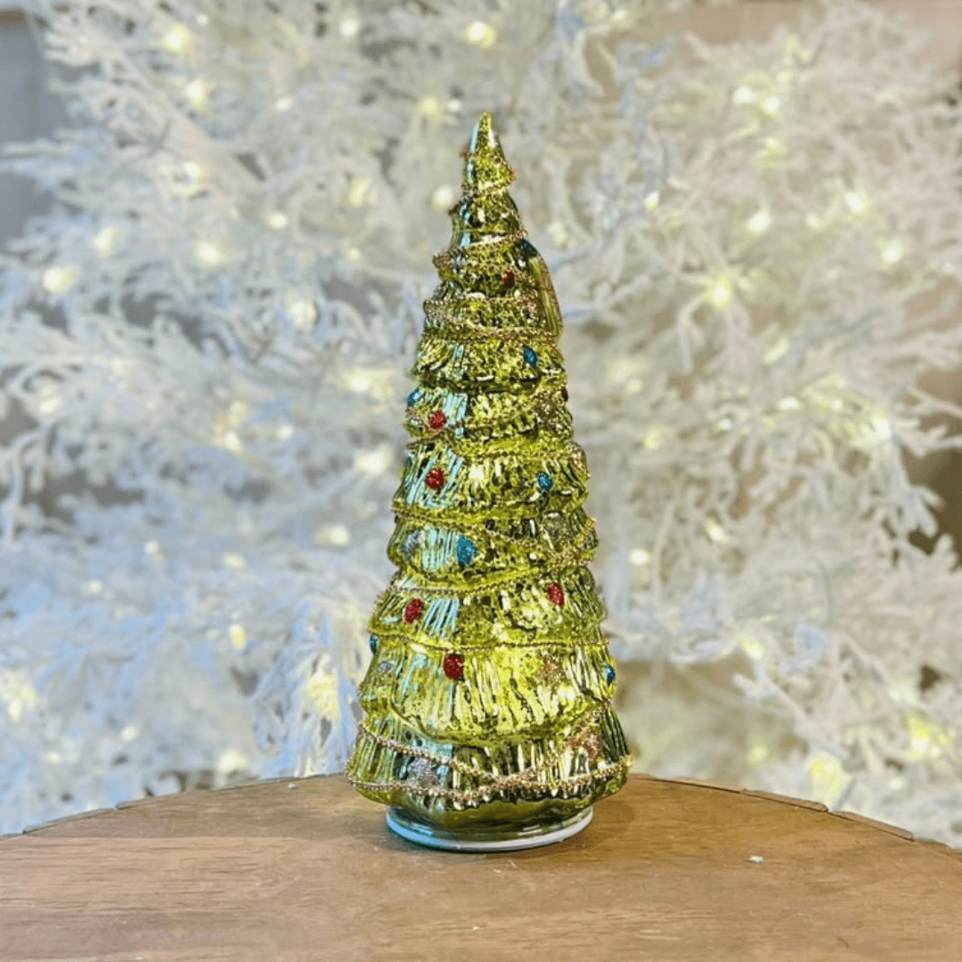 Mini Árvore de Natal com LED e Movimento - 33 cm