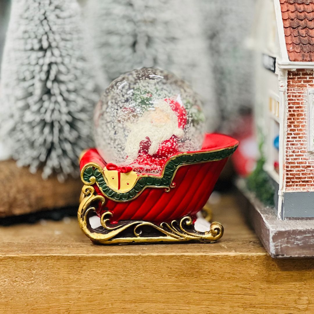 Enfeite Decorativo Globo Papai Noel - 10cm