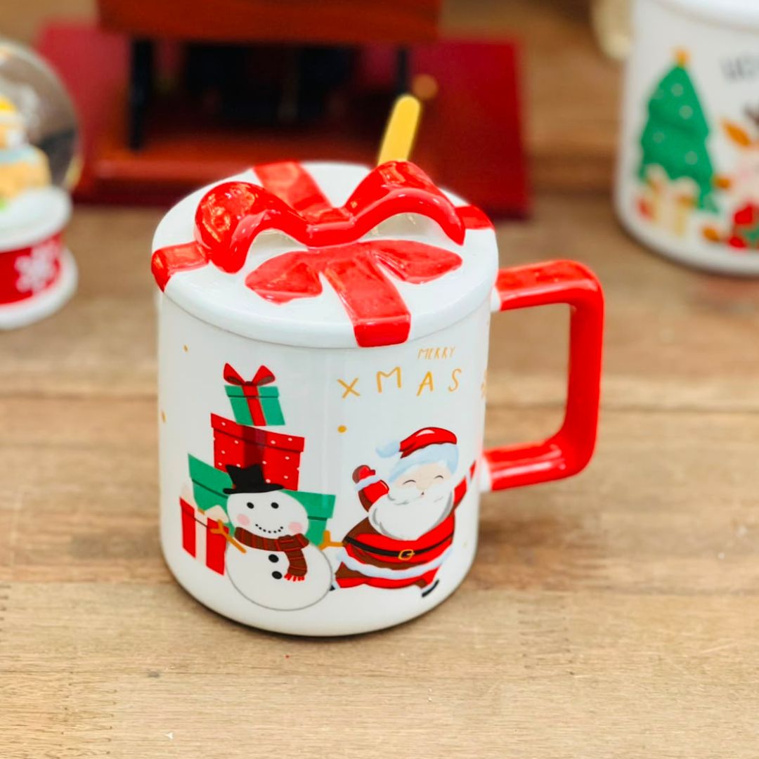 Caneca Vermelha com Laço