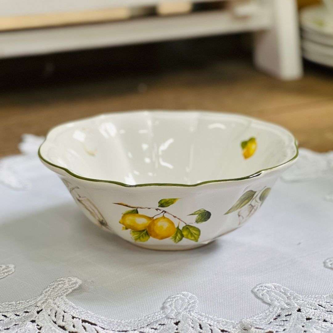 Bowl Branco Toscana Limão Siciliano - 17cm