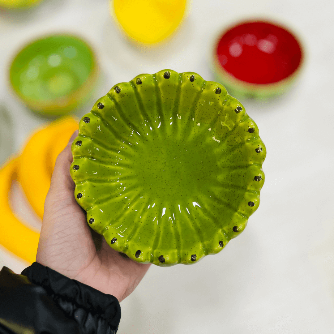 Bowl Banana Verde de Ceramica P 250ml