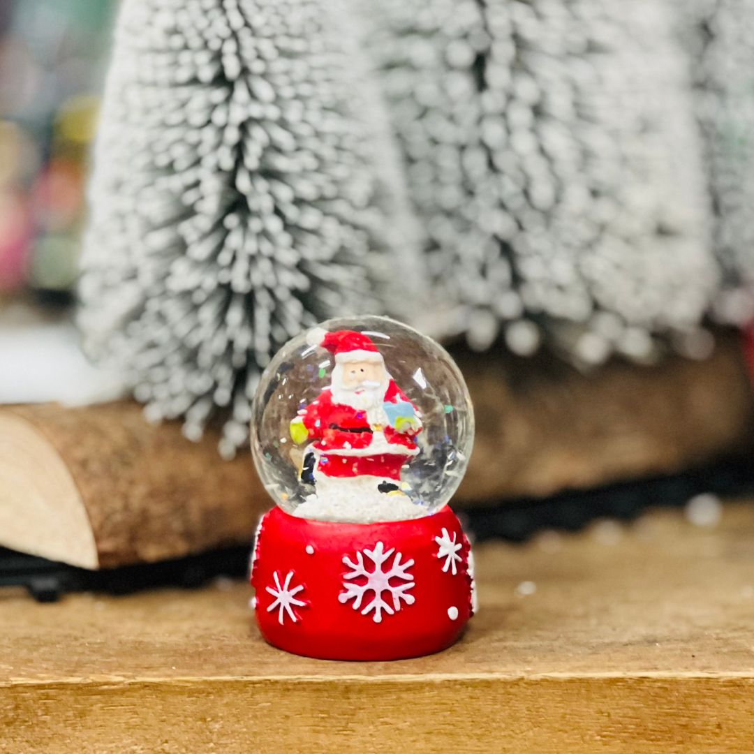 Enfeite Decorativo Globo Papai Noel - 6cm