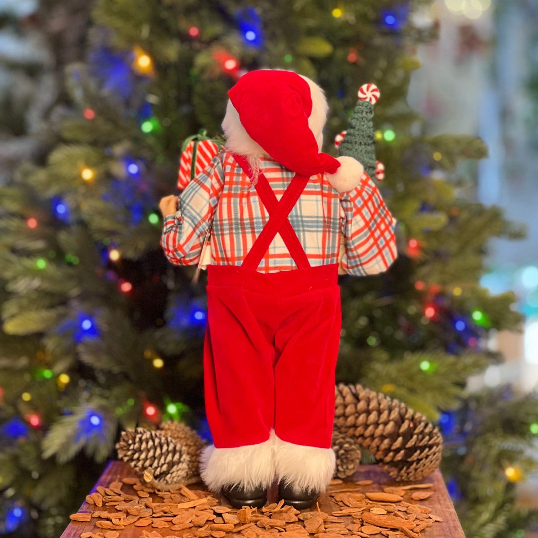 Papai Noel Com Pinheiro - 47cm