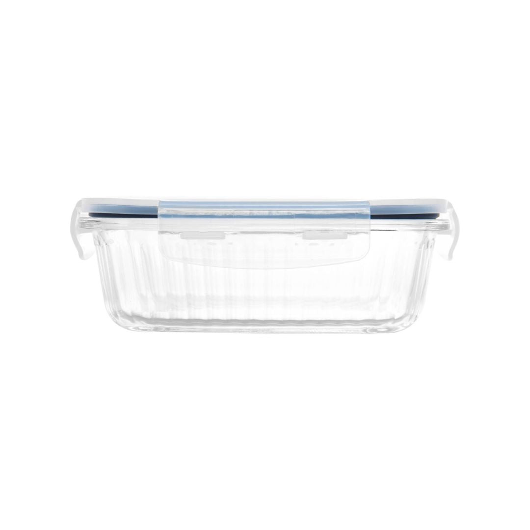 Pote Hermético de Vidro Com Tampa Plástica Lines - 370ml (20541)
