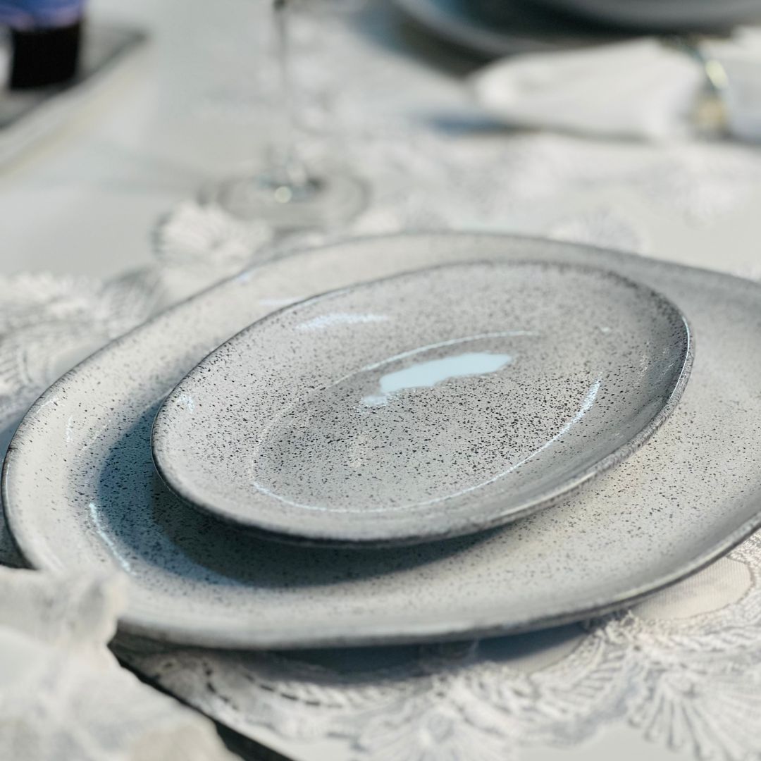 Prato Raso Oval Organico Echo 31x24x2,5cm